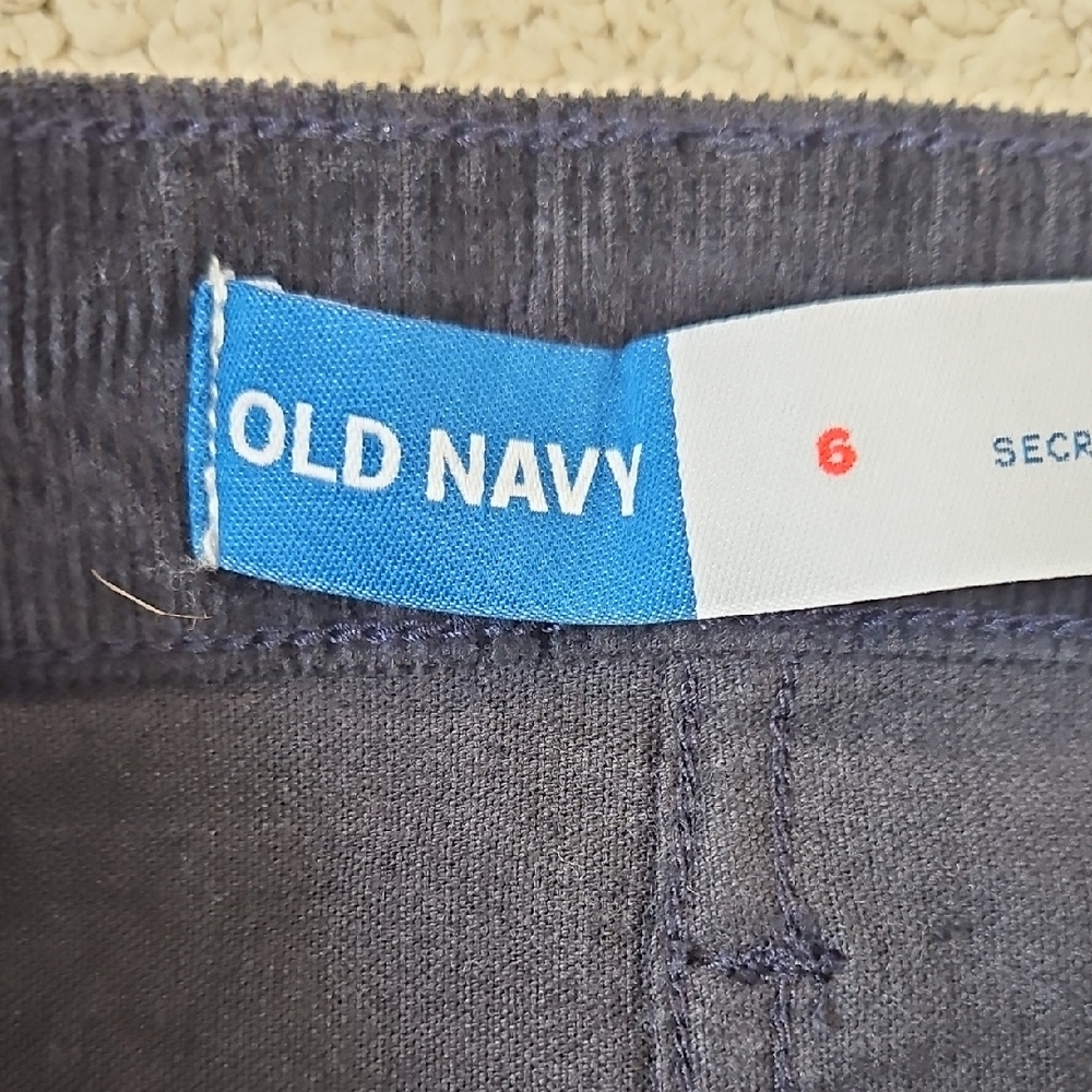 Old Navy High-Waisted Button-Fly Corduroy Mini Skirt Size 6 - Picture 5 of 8
